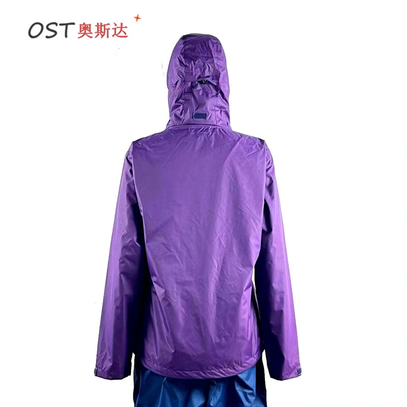 Ladies′ Waterproof Jacket Clothing Windbreaker Rain Jacket for Outdoor Sports