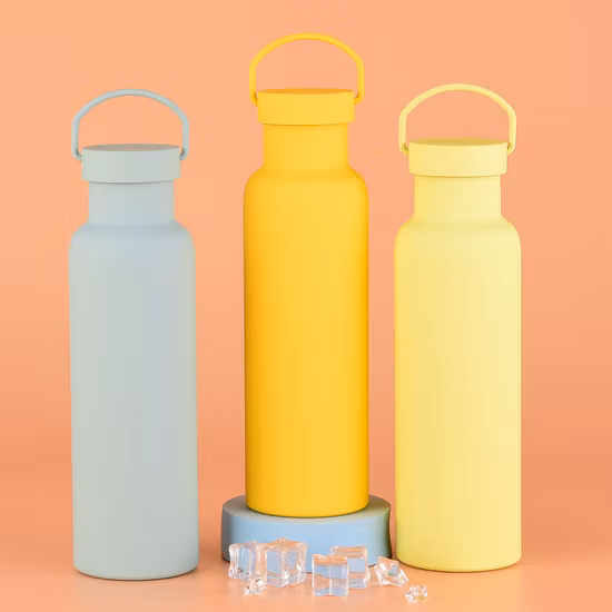 Американская портативная дорожная спортивная бутылка с широким горлышком из нержавеющей стали большой емкости